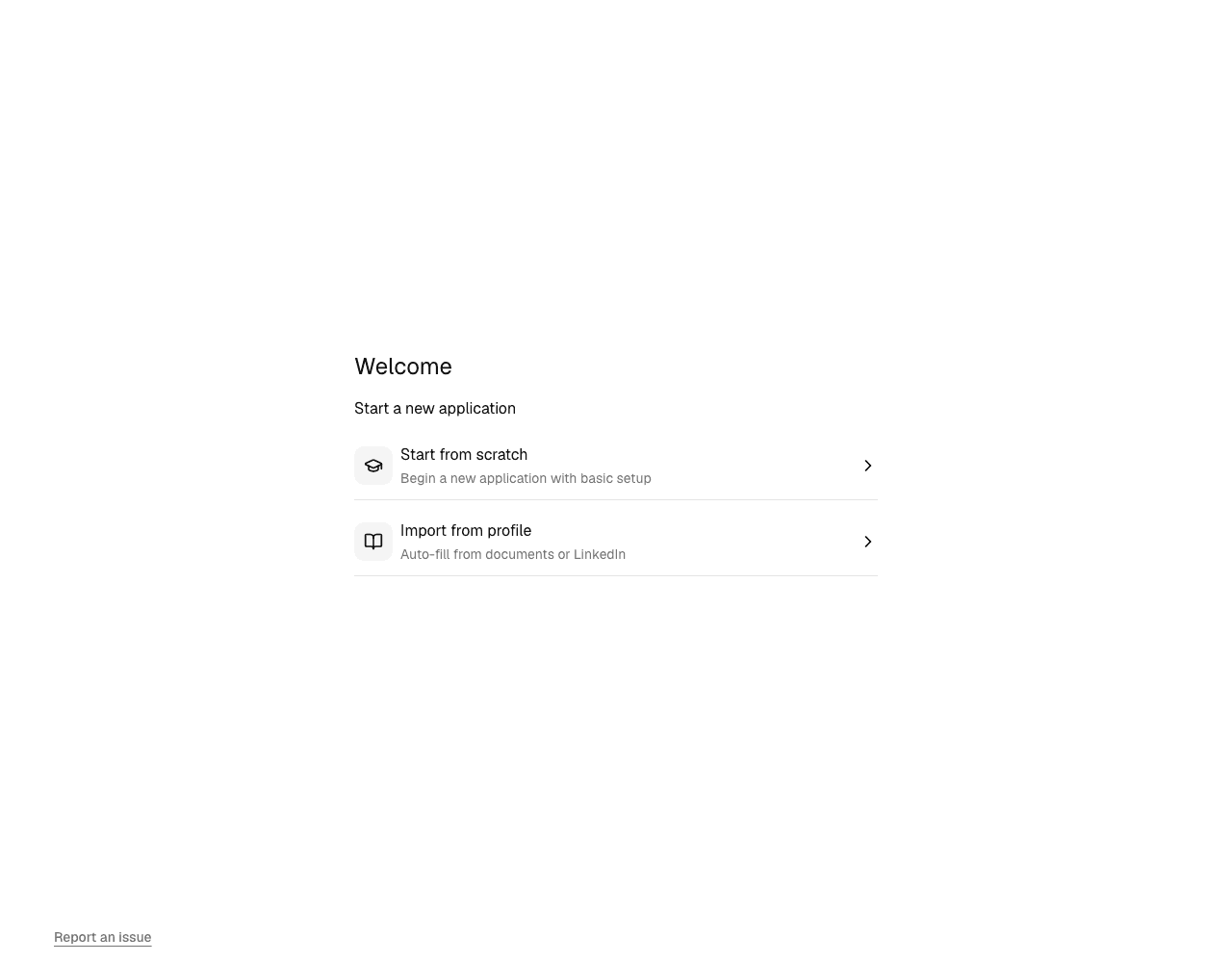 Parents apply from their phone
